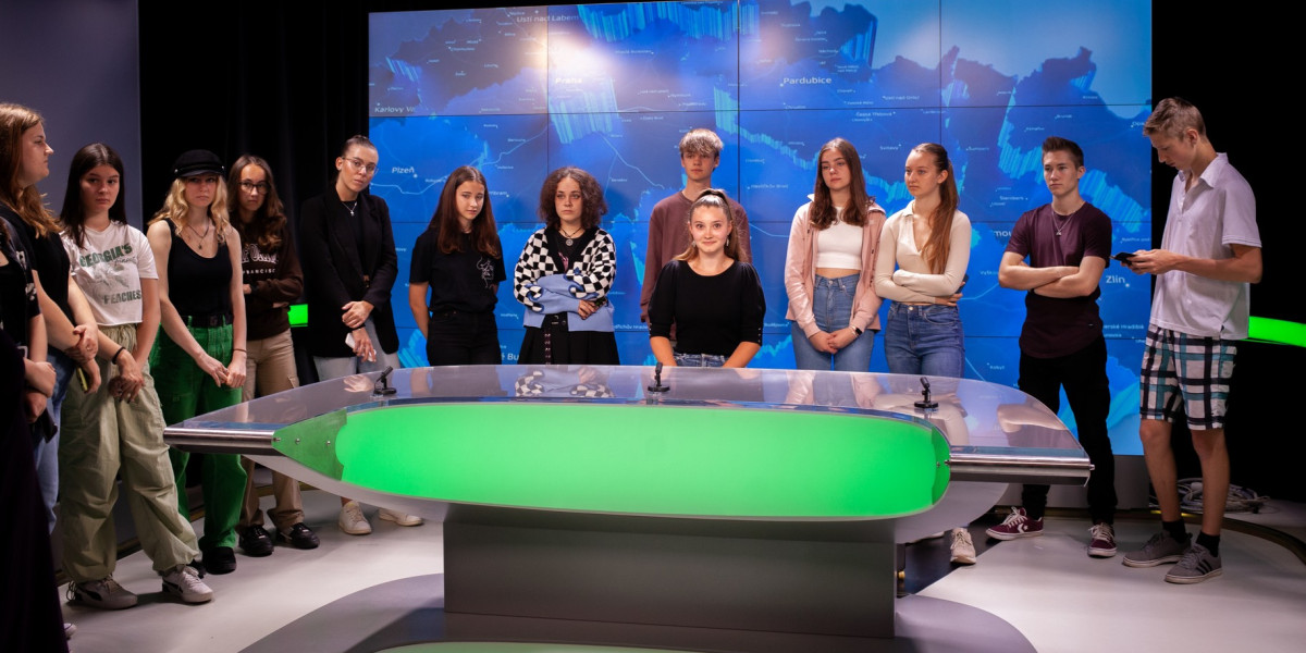 Týdny mediálního vzdělávání, exkurze Česká televize, Gymnázium Tišnov. Foto Eva Drbalová