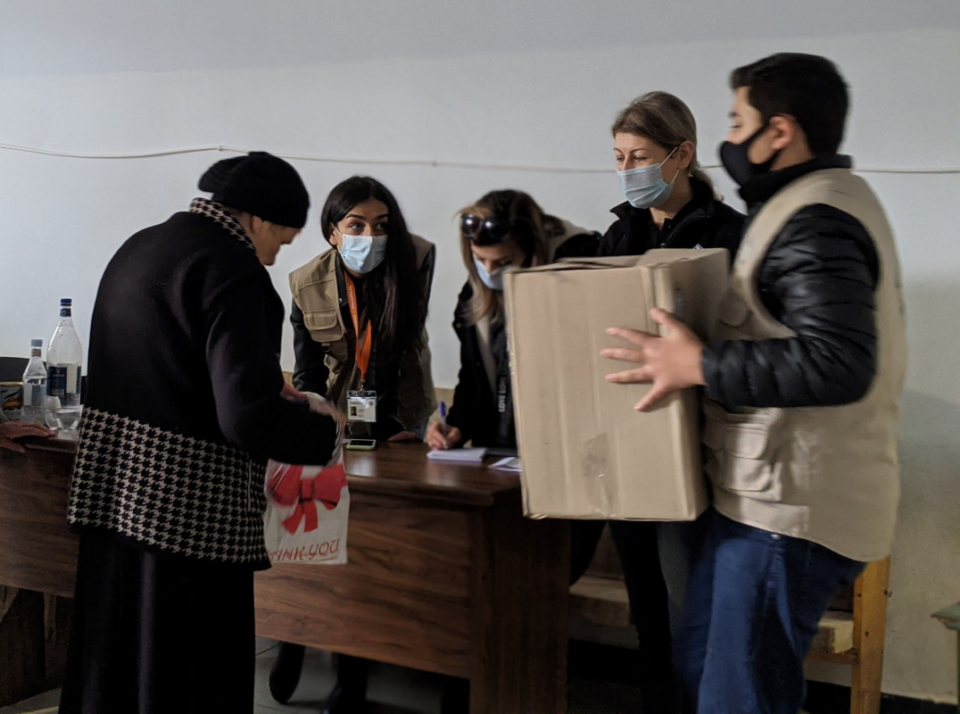 Pomoc zaměřená na hygienické potřeby konfliktem zasažených obyvatel v Arménii