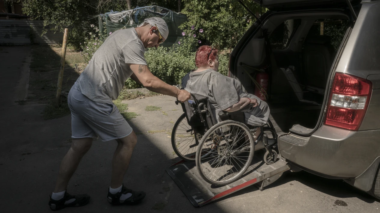 Dopravu v Chersonu zajišťuje sociální taxi