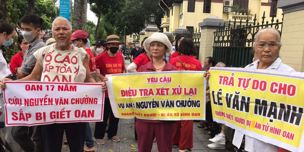 Protesty proti popravě Le Van Manha