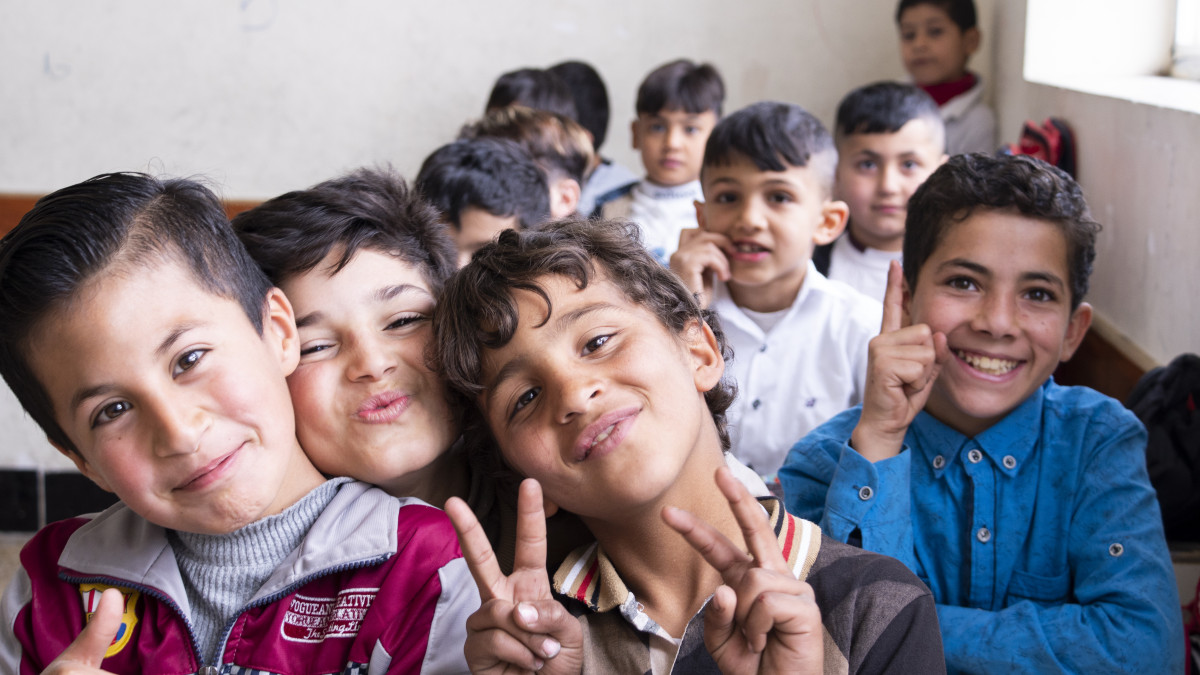 Děti v Irácké škole