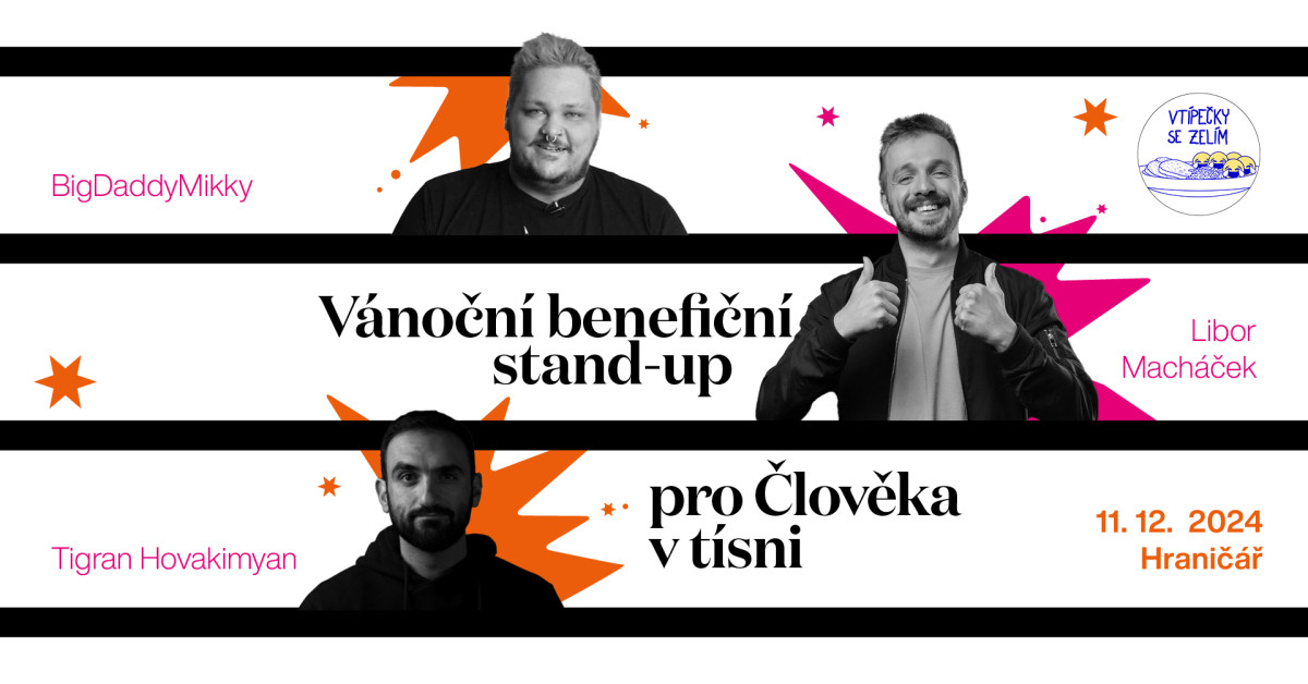 Vánoční benefiční STAND-UP v Ústí nad Labem!